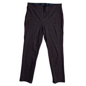 JM Collection Chocolate Brown Legging Pants Size M Medium Pull-On